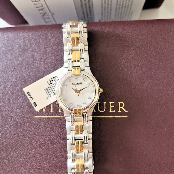 Wittnauer Women's 12P02 Swiss Diamond 2-Tone Watch - Picture 5 of 9